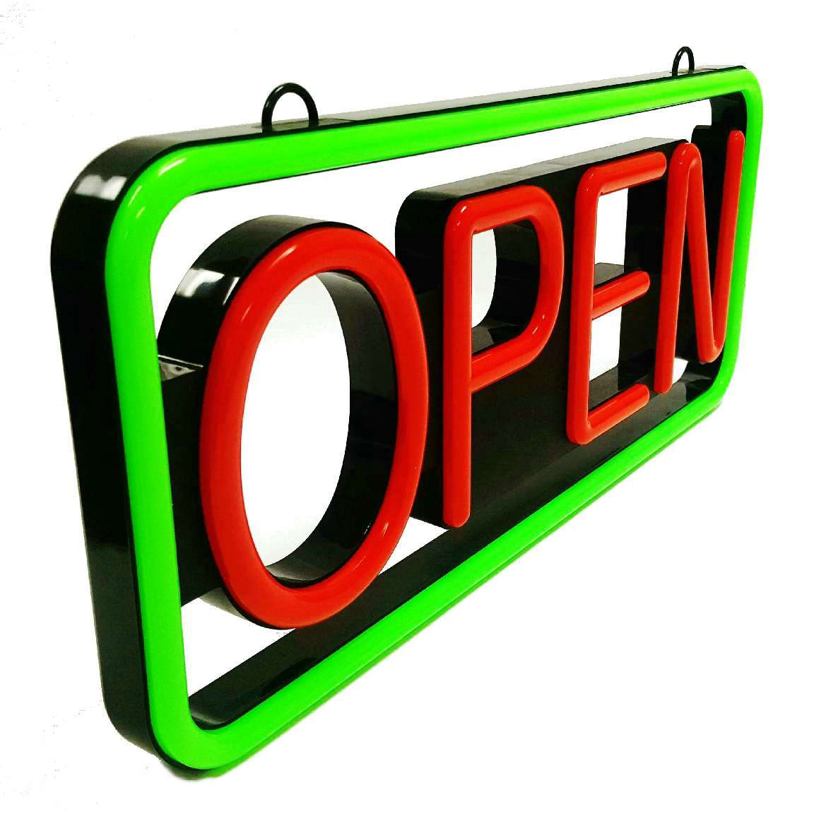 Open Sign Neon Ultra Bright LED Neon Light Oval Open Sign With Motion ...